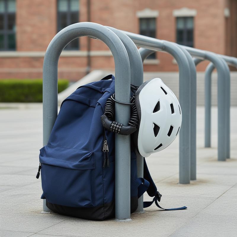 Cable Lock Combination - 4 Digit Password Helmet Lock Cable