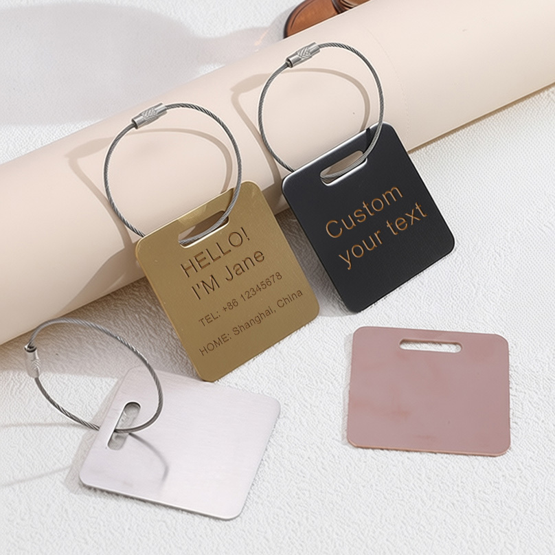 Travel Accessories Deals - Custom Name Luggage Tag Laser Engraving