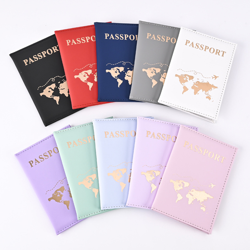 Travel Accessories Passport Holder - Fashion Passport Protective Cover World Pattern