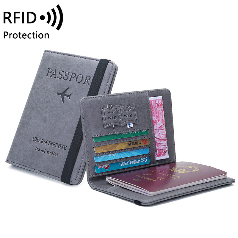 Travel Accessories Passport Holder - Unisex PU Leather Passport Holder -