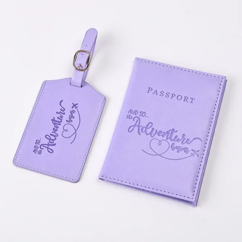 Travel Accessories Passport Holder - New Purple PU Leather Passport Holder
