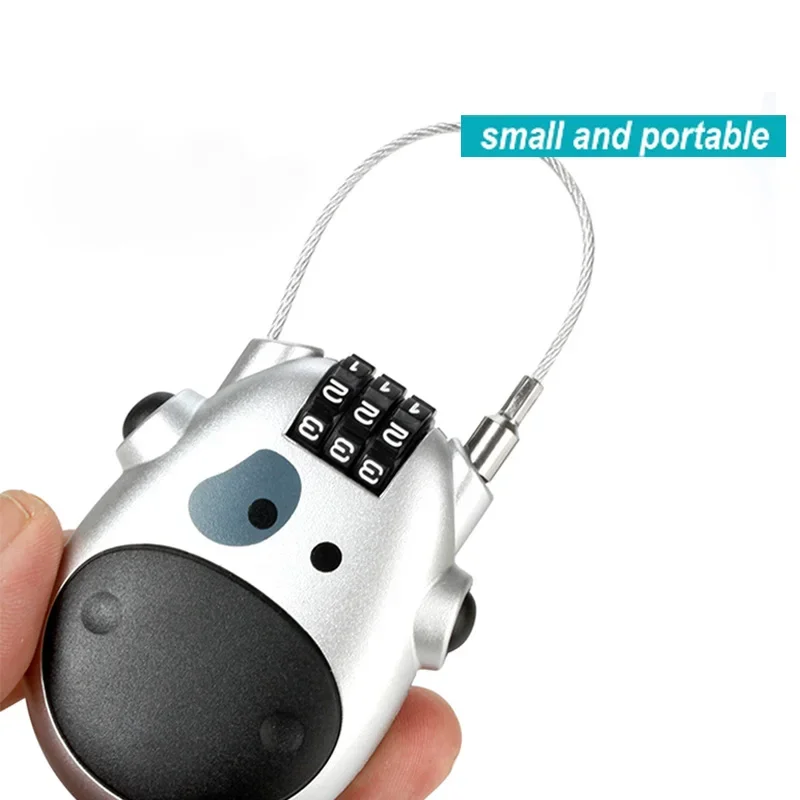 Cable Lock Combination - Helmet Coded Lock Telescopic Steel Cable