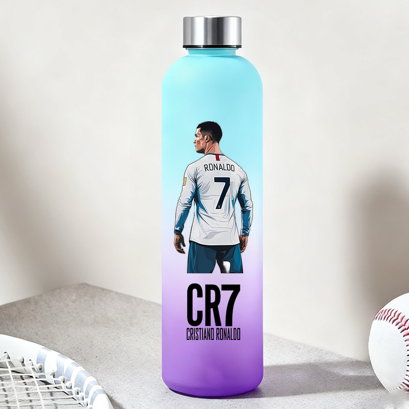 Travel Kitchen Accessories - 900ML CR7 Water Bottles Casual Football