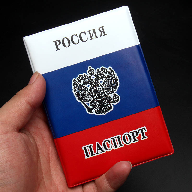 Travel Accessories Passport Holder - Russian Flag Passport Cover PVC Case