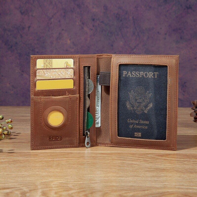 Travel Accessories Passport Holder - Fashionable Unisex Mad Leather Passport Holder