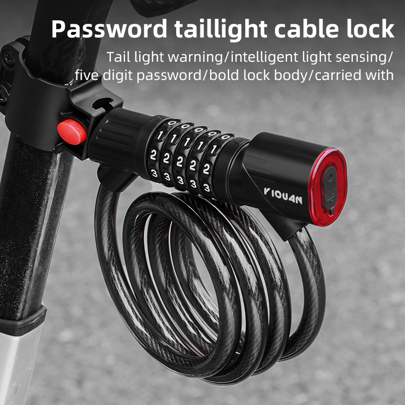 Bicycle Steel Cable Lock 1.2m  - огляд і ціна Cable Lock Combination