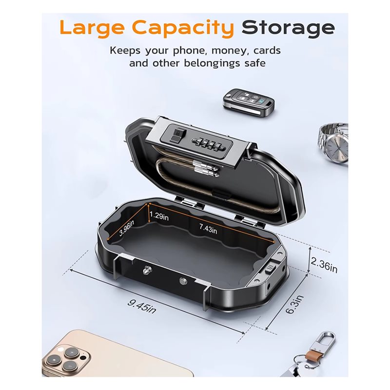 Waterproof Travel Safe Lock Bo - огляд і ціна Cable Lock Combination