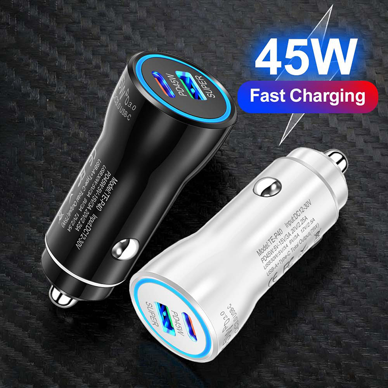 Dual Port 45W USB C Car Charge - огляд і ціна Travel Adapter Universal
