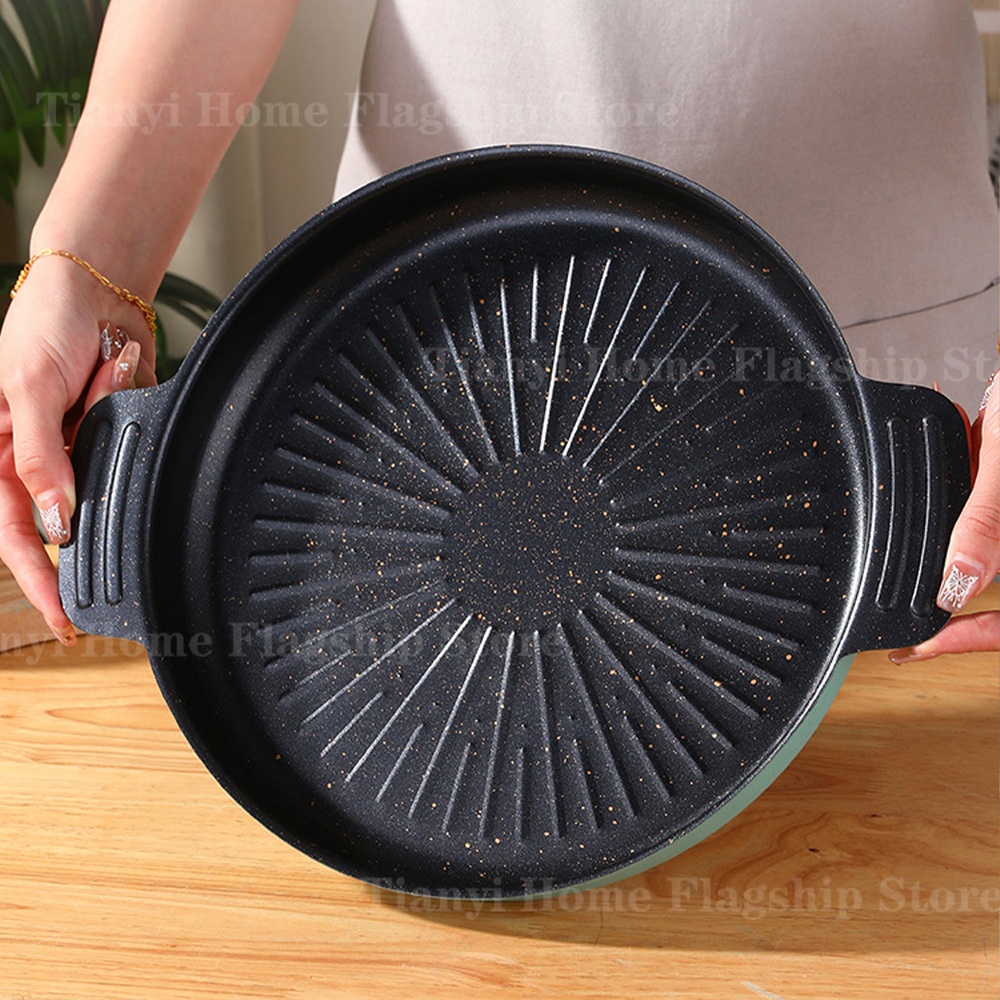 Grill Pan Round Non-Stick Barb - огляд і ціна Travel Kitchen Accessories