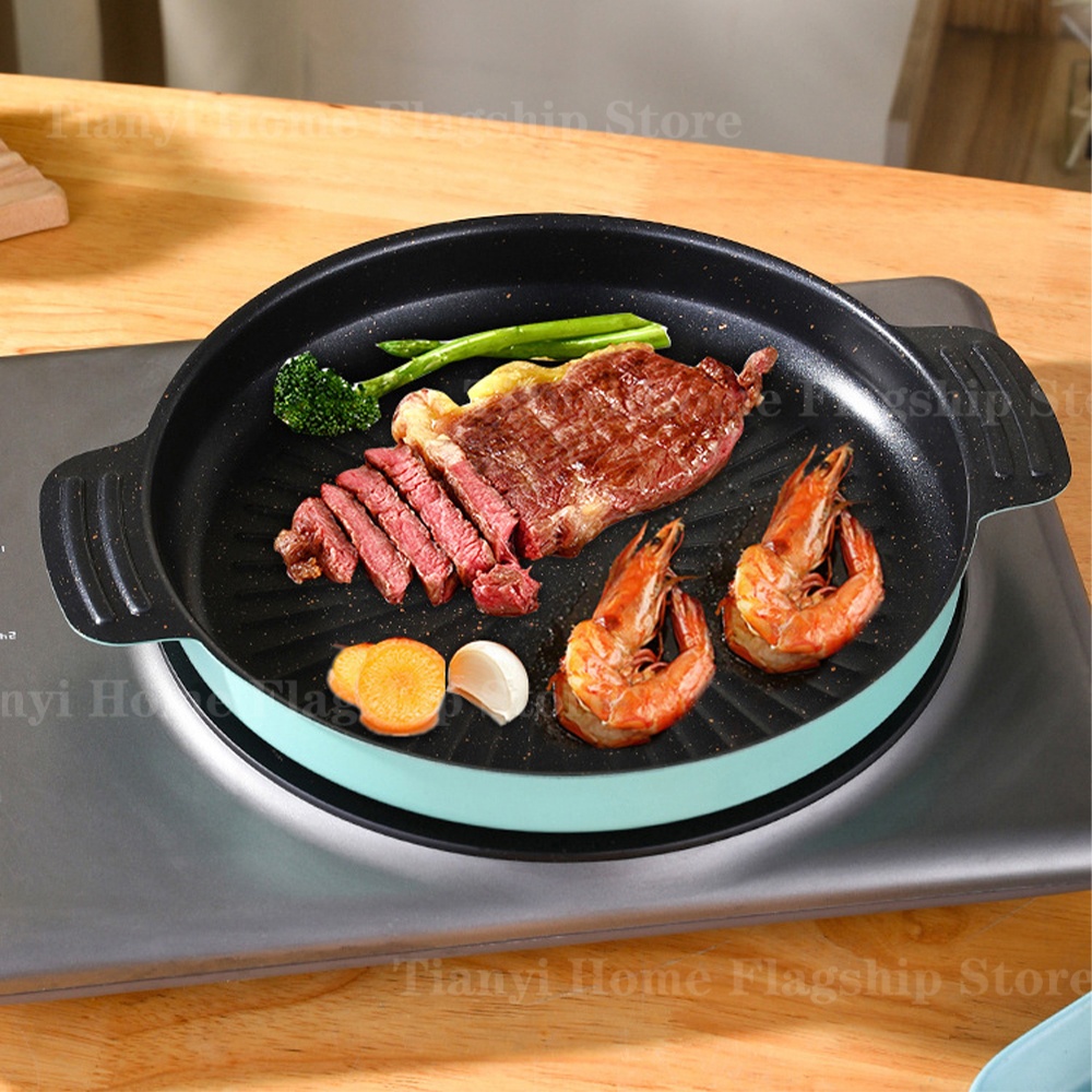 Grill Pan Round Non-Stick Barb - огляд і ціна Travel Kitchen Accessories