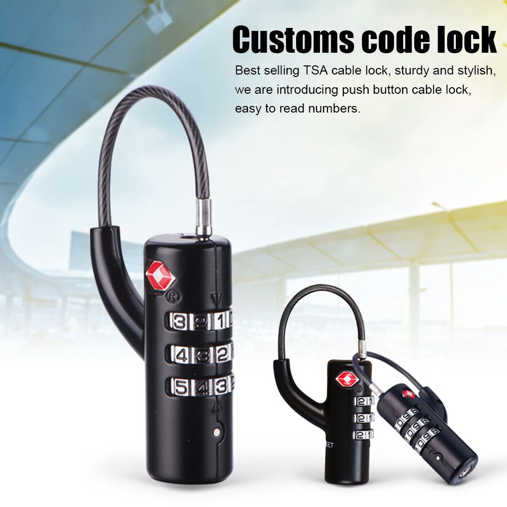 Waterproof Small Padlock Porta - огляд і ціна Cable Lock Combination
