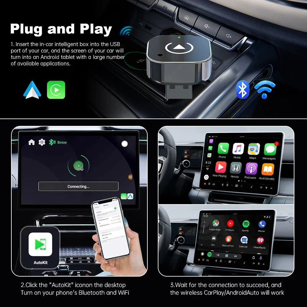New Wireless CarPlay Android A - огляд і ціна Travel Adapter Universal