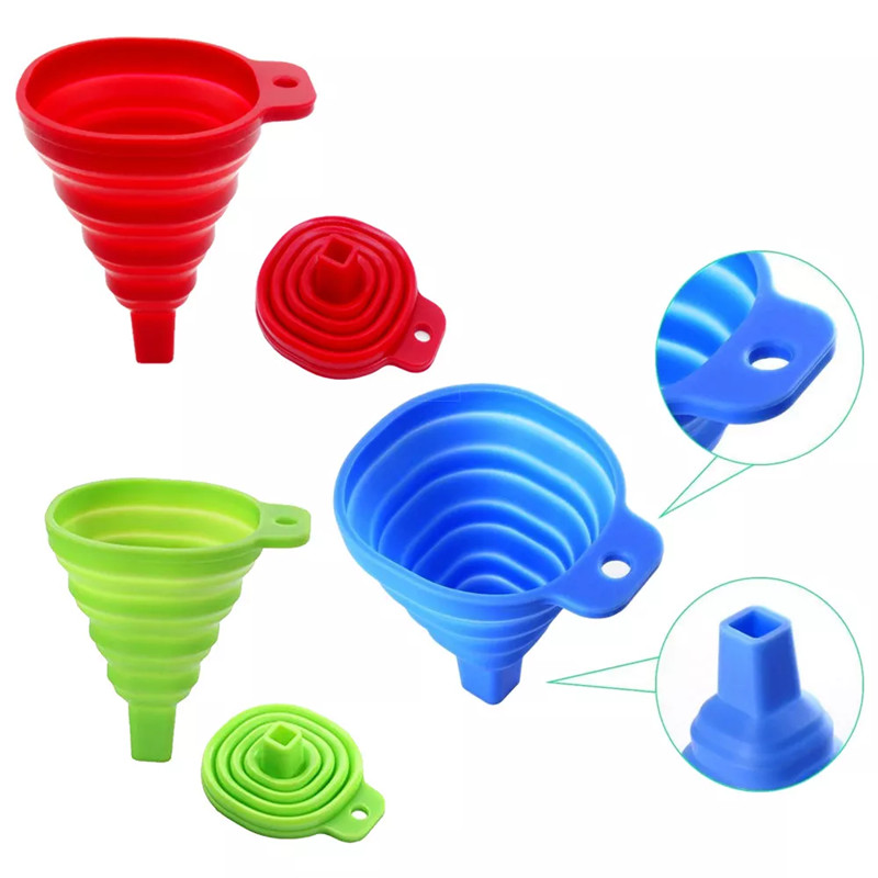 1PCS Foldable Funnel Silicone  - огляд і ціна Travel Kitchen Accessories