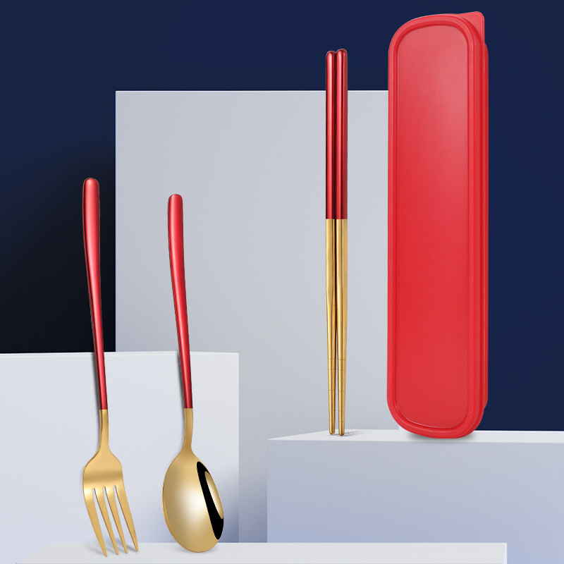 3pcs 3set Tableware Set Stainl - огляд і ціна Travel Kitchen Accessories