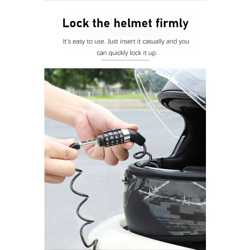 Durable Helmet Lock Mini 4 - D - огляд і ціна Cable Lock Combination