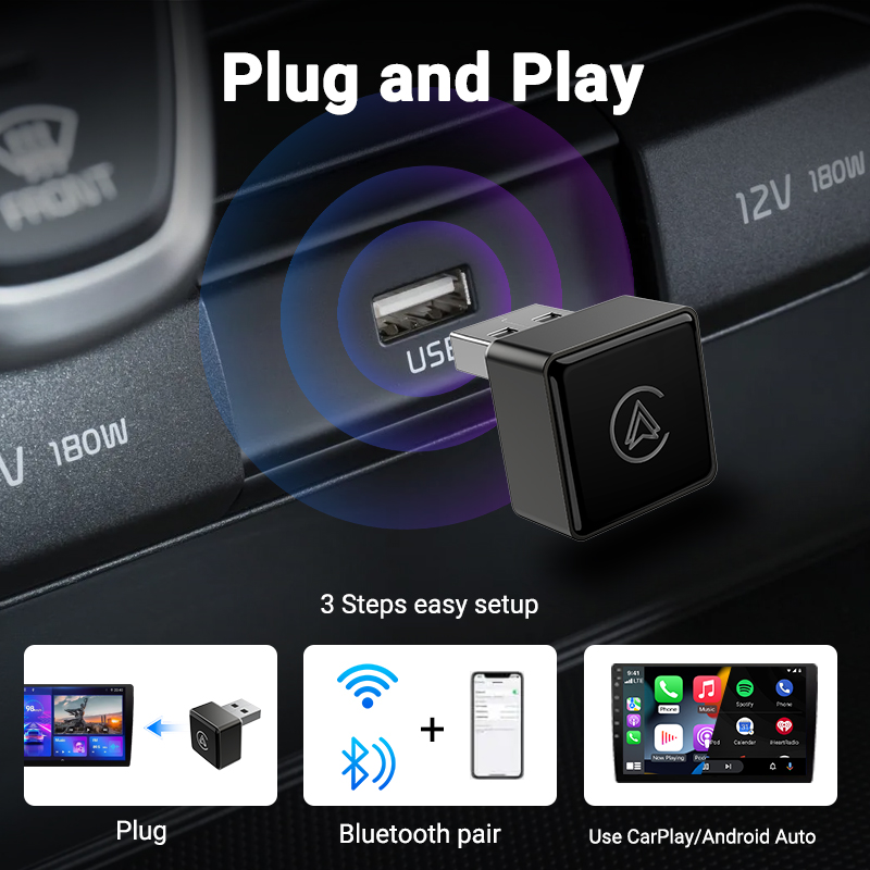 XUDA Wireless CarPlay Android  - огляд і ціна Travel Adapter Universal