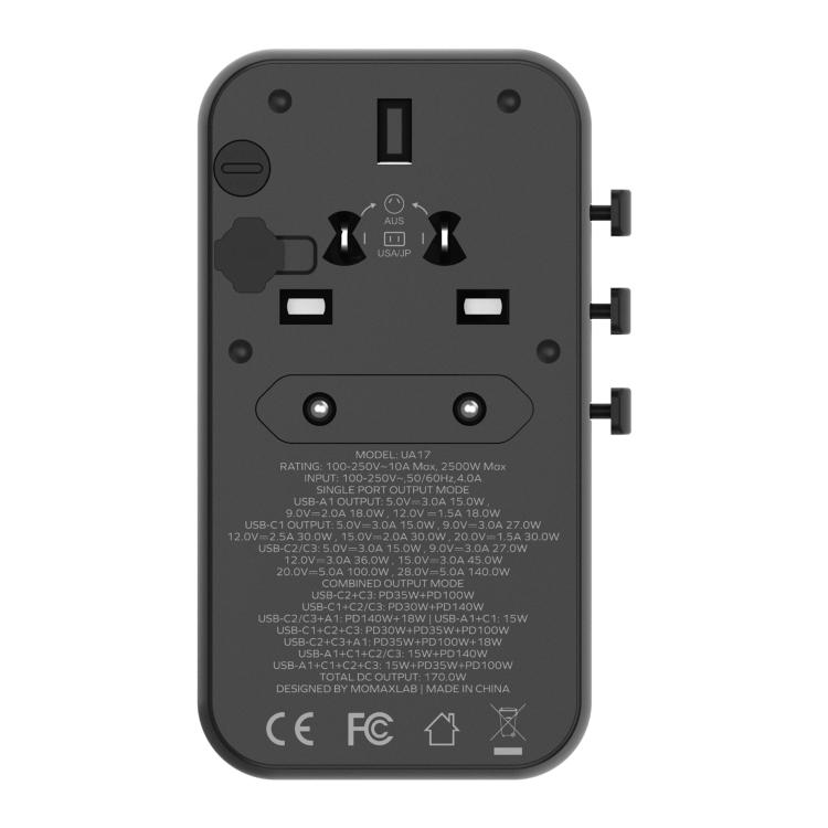 Promotion MOMAX UA17 1-World P - огляд і ціна Travel Adapter Universal