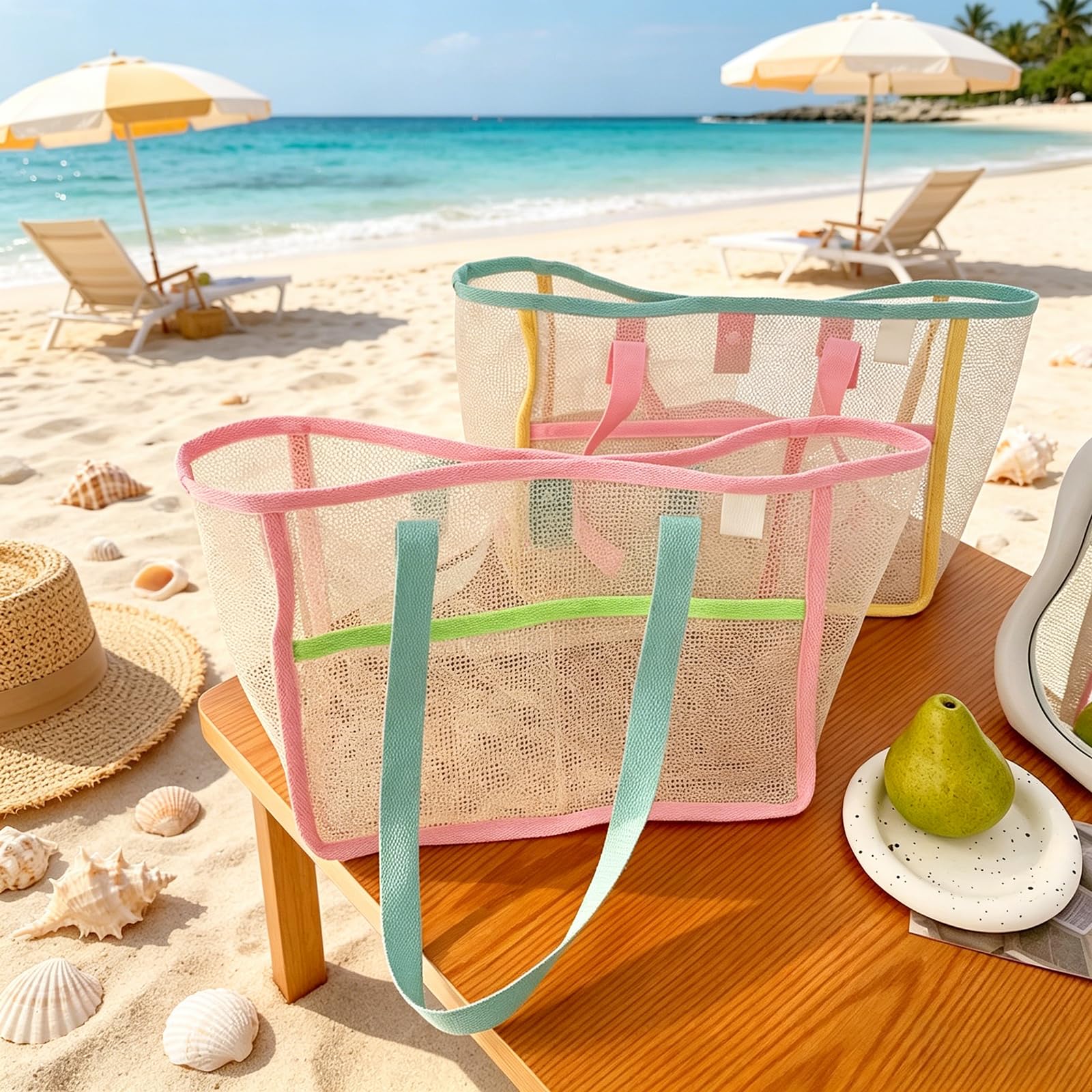 Beach Bags for Women Colorful  - огляд і ціна Travel Accessories Deals