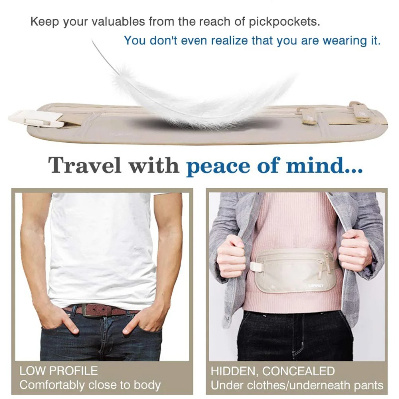 Invisible Travel Waist Packs P - огляд і ціна Travel Accessories Passport Holder